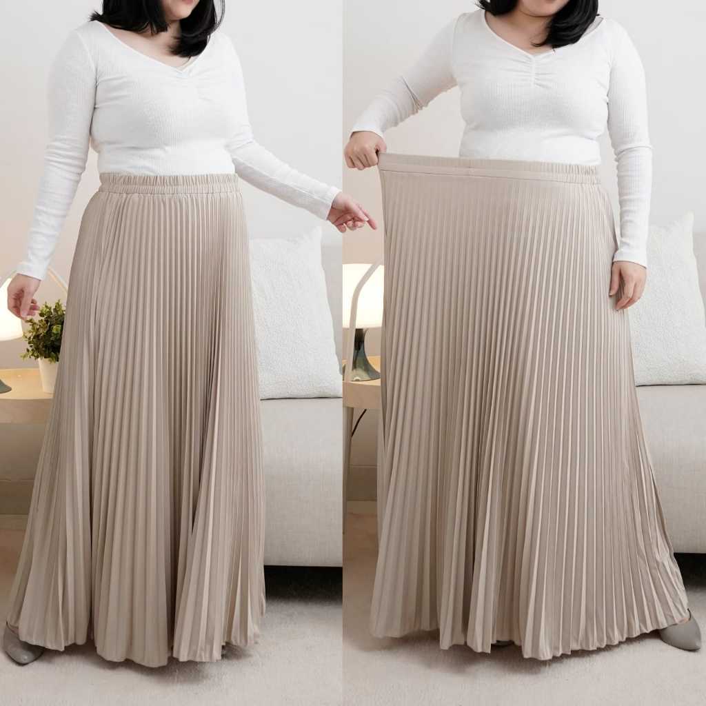 Rok Plisket Payung Super Jumbo / Rok Payung Big Size / Rok Jumbo Big Size / Rok Plisket Super Jumbo