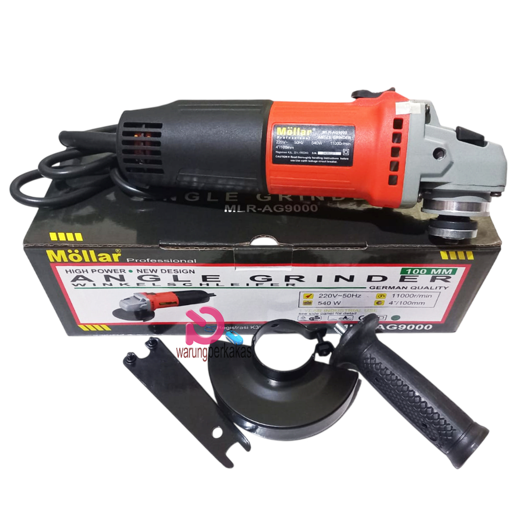 Mollar Angle Grinder AG9000 - Mesin Gurinda Tangan 4 Inch MOLLAR AG-9000 - MOLLAR MLR-9000