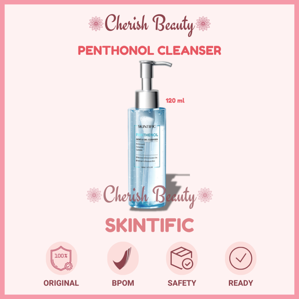 SKINTIFIC - Panthenol Gentle Gel Cleanser Untuk Semua Jenis Kulit 120ml BPOM