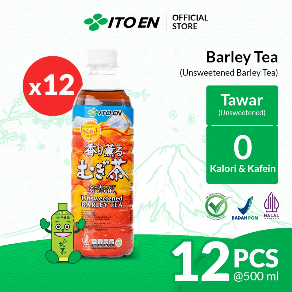 

ITO EN Barley Tea No Sugar 500ml isi 12 pcs