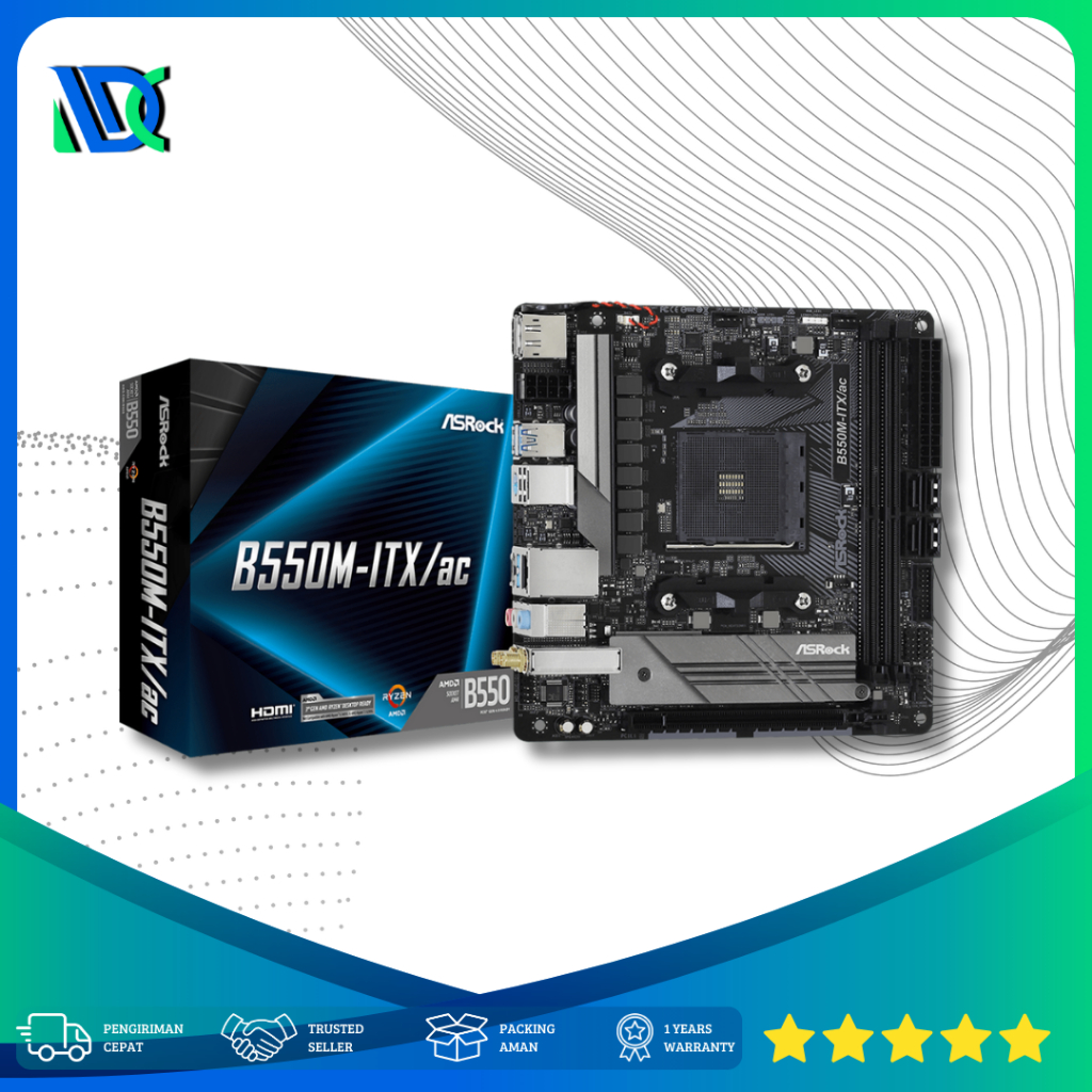 Motherboard ASRock B550M-ITX/AC (Socket AM4)