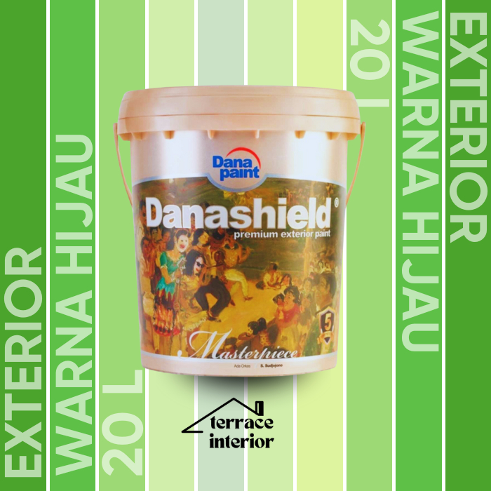 Cat Tembok Exterior Danapaint Danashield Warna Hijau 20  L