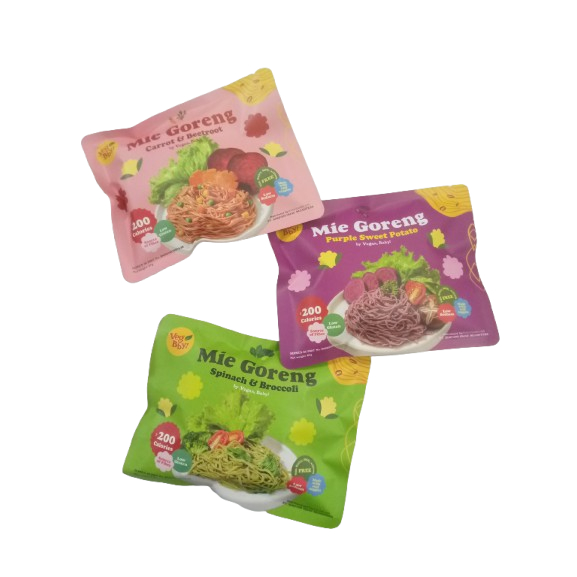 

Vegan Baby Mie Goreng Instant Less Gluten Noodle Vegetarian Rendah Kalori Non Msg