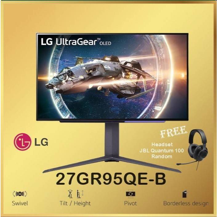 Monitor LG 27" 27GR95QE-B QHD HDMI UltraGear Gaming LG 27GR95QE