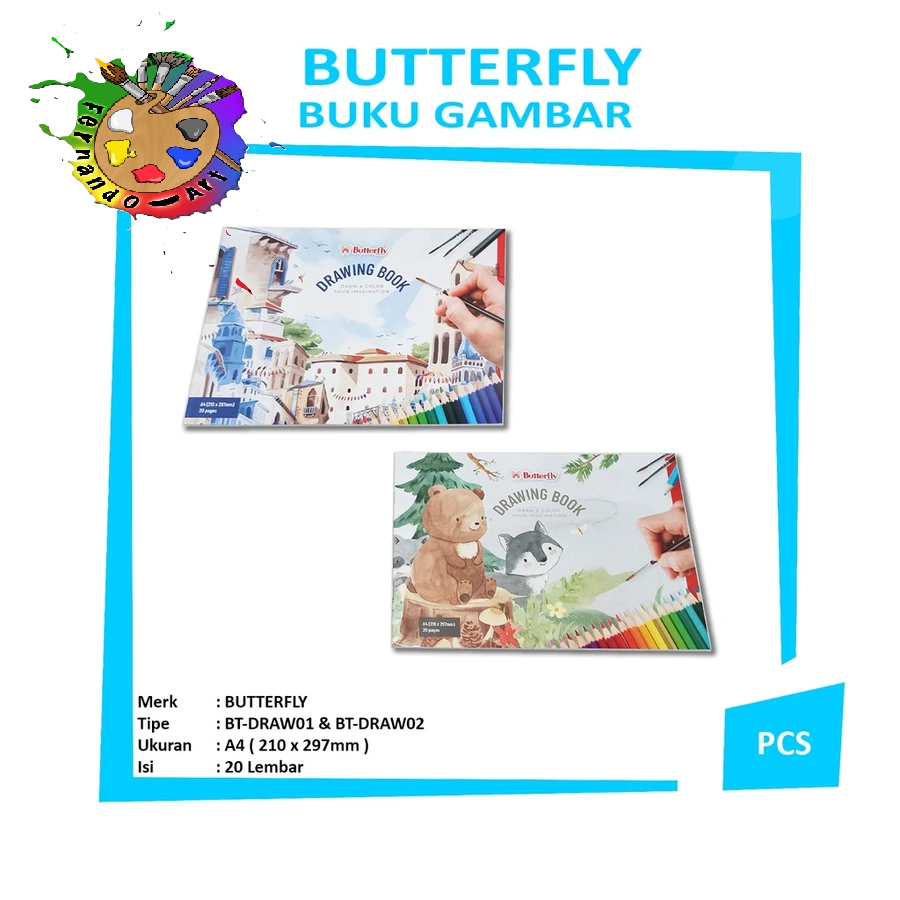 

BN - Butterfly Buku Gambar (A4 isi 20 Lembar) - Drawing Book Pemandangan