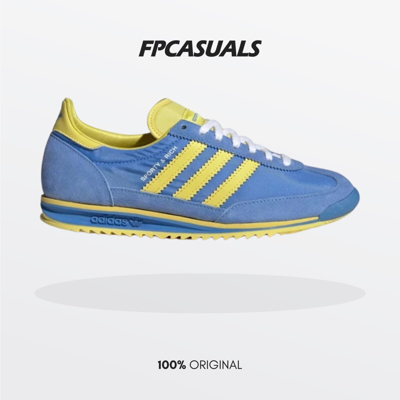 Adidas SL 72 Sporty & Rich Real Blue Light Yellow Cloud White BNIB Original Resmi JH6701