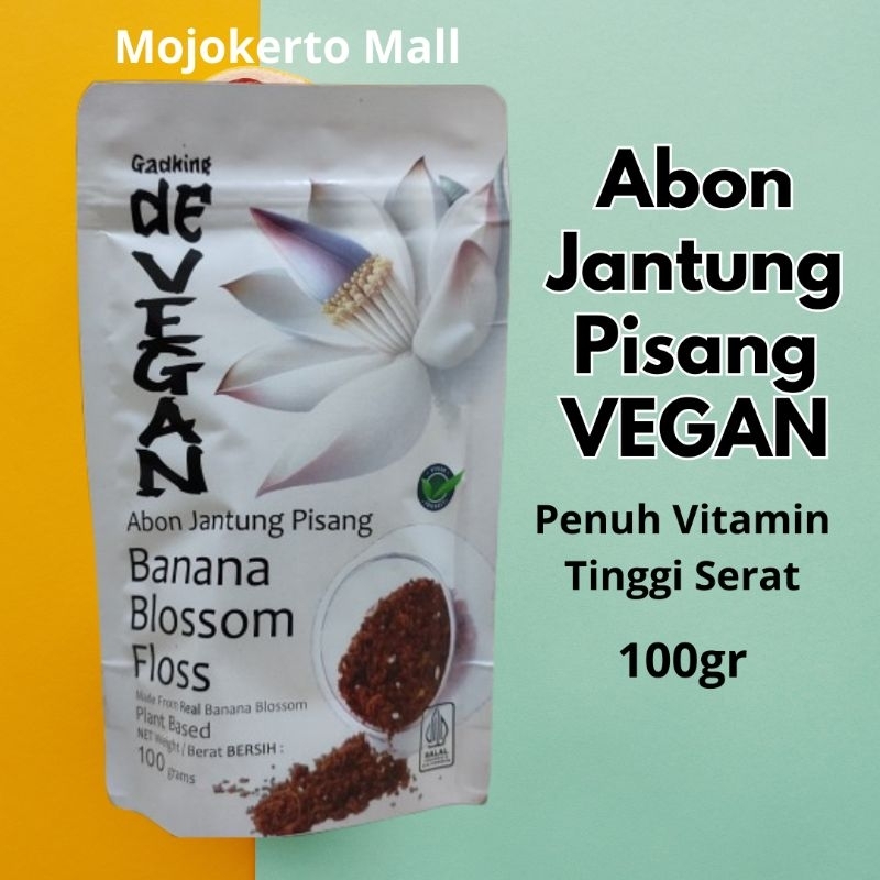 

Abon Jantung Pisang Vegan Banana Blossom Floss Abon Sehat