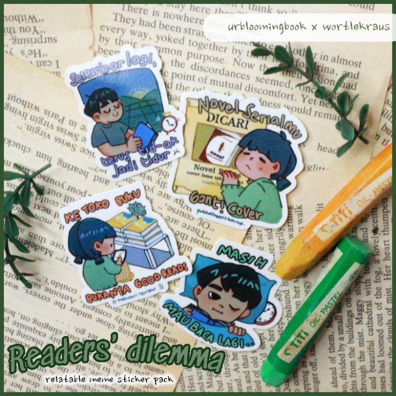 

Sticker Pack Si Pembaca Buku