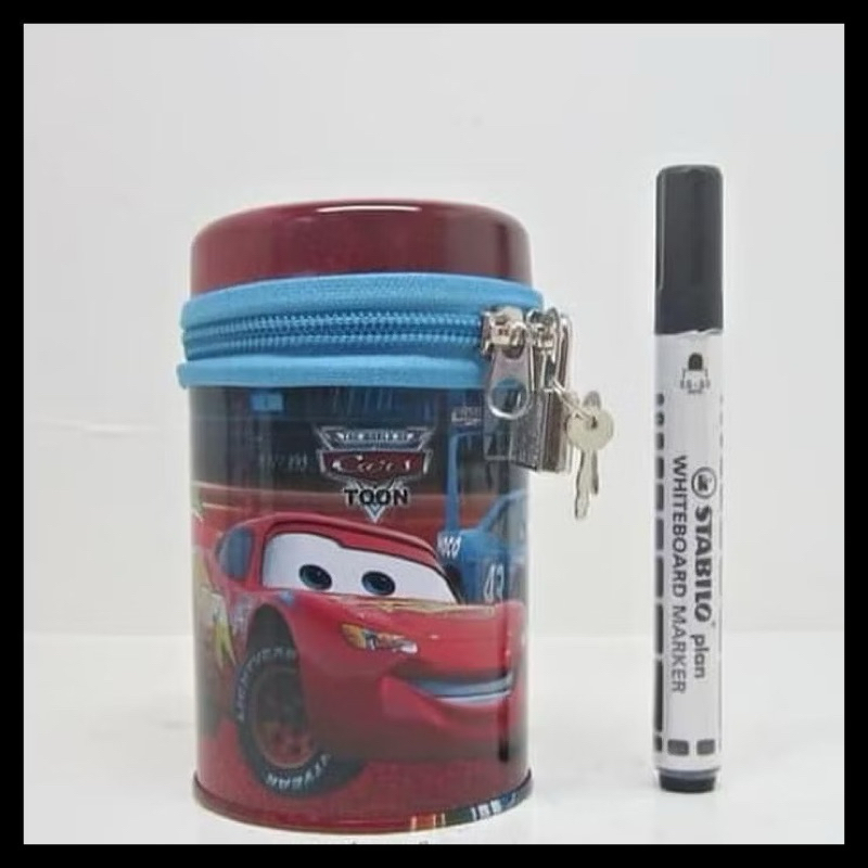 

kotak pensil plastik karakter disney / kotak pensil