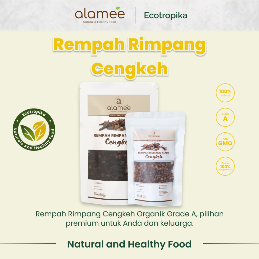 

Alamee Rempah Rimpang Cengkeh Organik Grade A