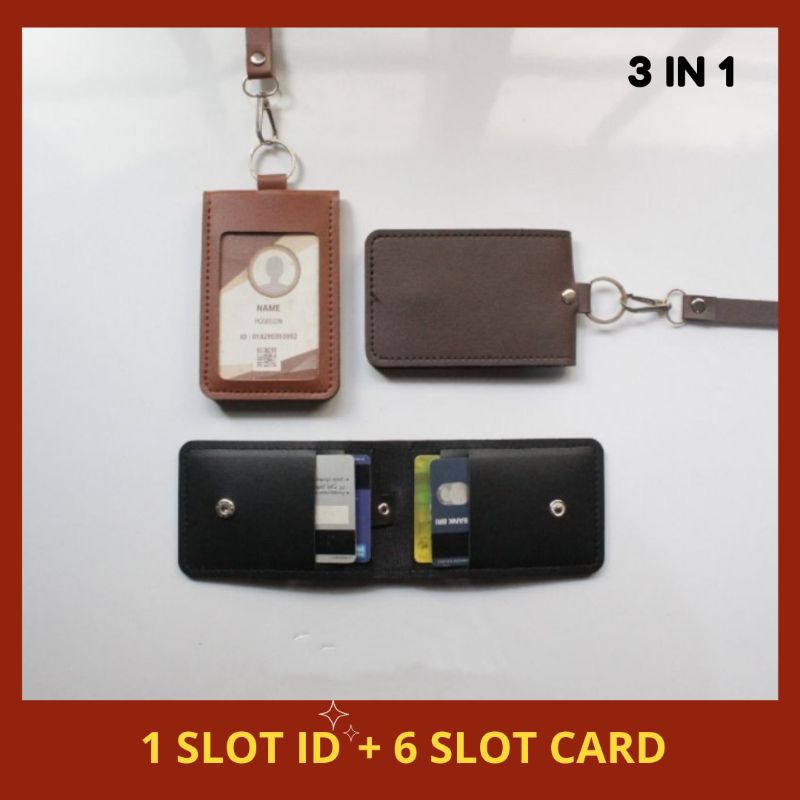 

Name Tag Lanyard ID Card Holder Lipat 3in1