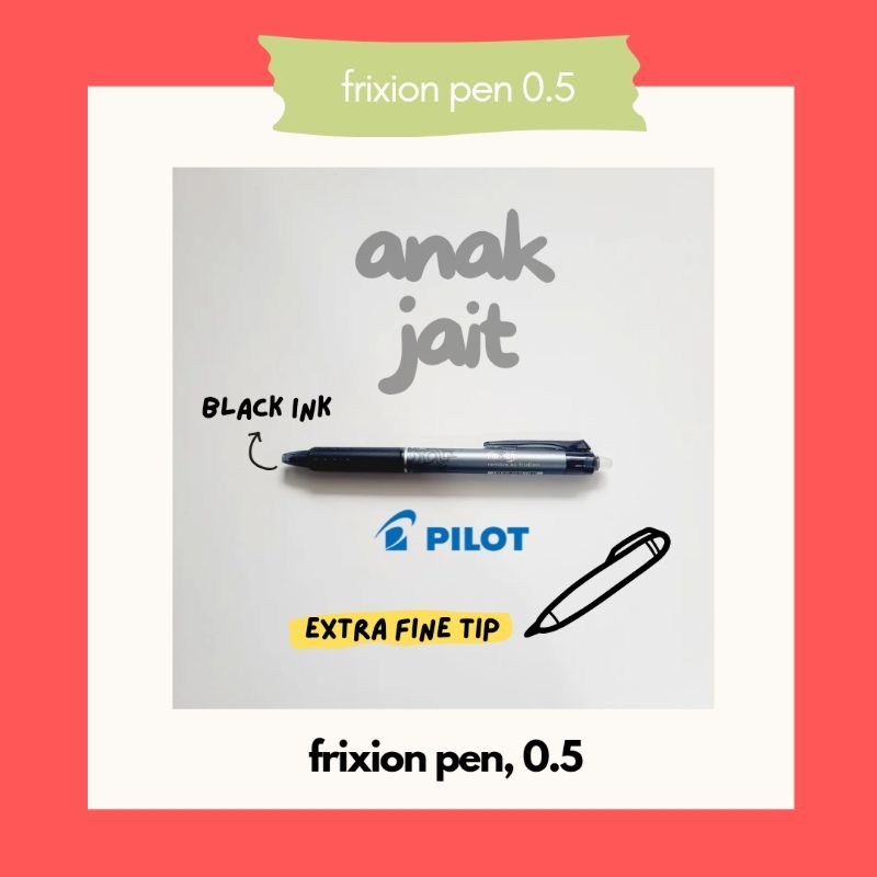 

Pulpen Frixion Pilot 0.5 / Frixion Pen 0.5 / Frixion Erasable Pen / Pen Bisa Disetrika - Heat Erasable Pen Pilot / Heat Erasable Pen Pilot - Frixion Pen Clicker Erasable / Frixion Pen Pilot / Pulpen Bisa Dihapus / Frixion Pen Pilot 0.5