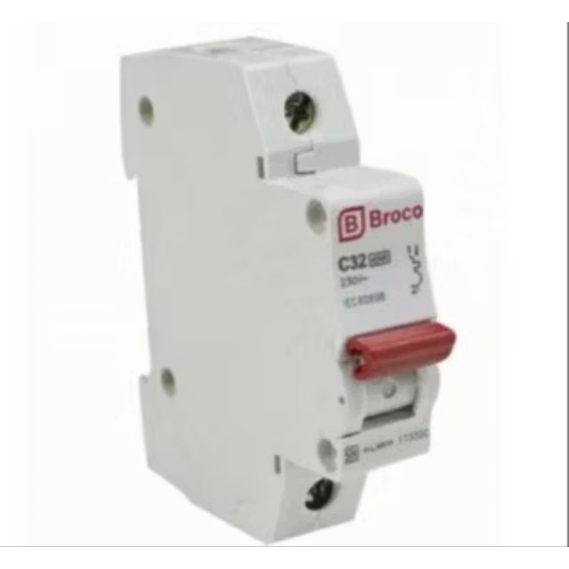 BROCO MCB STUT 1 PHASE MCB BROCO 32Amper SNI LMK