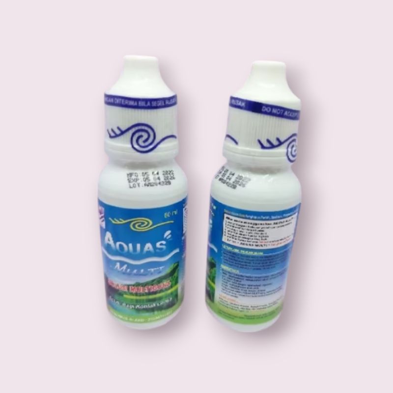 AQUAS Air Cairan Rendam Softlens lensa kontak ORIGINAL BPOM