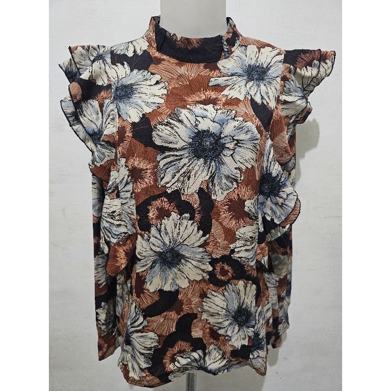 Blouse vintage bunga