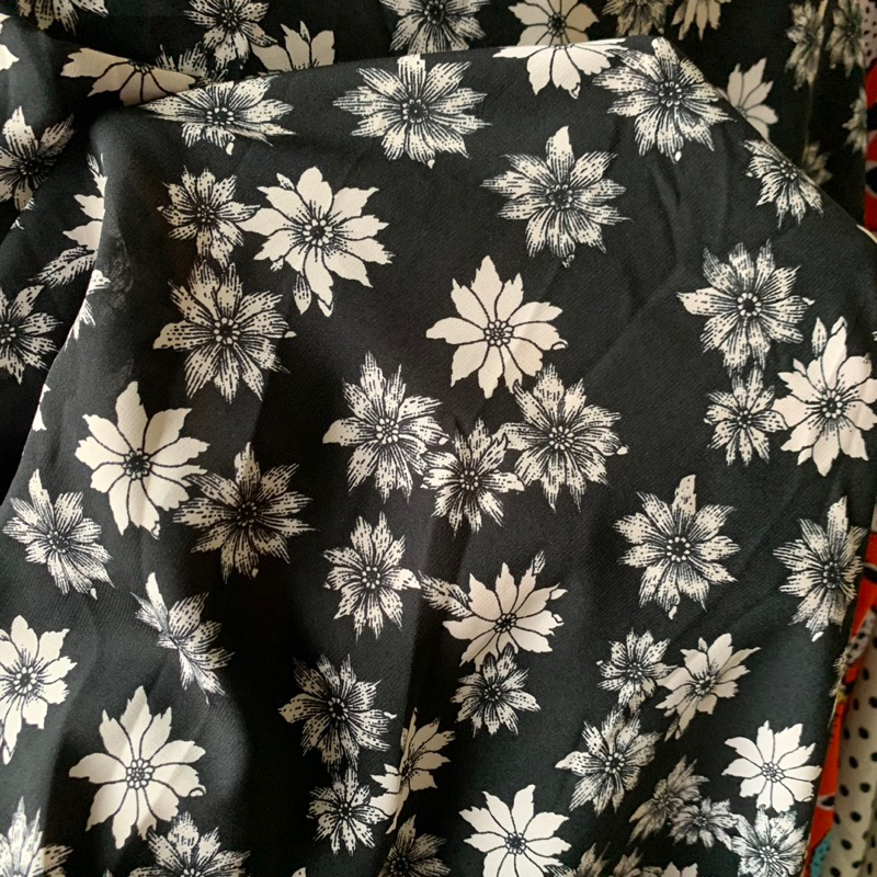 kain soft sifon motif - kain sifon lembut motif bunga - kain sifon premium