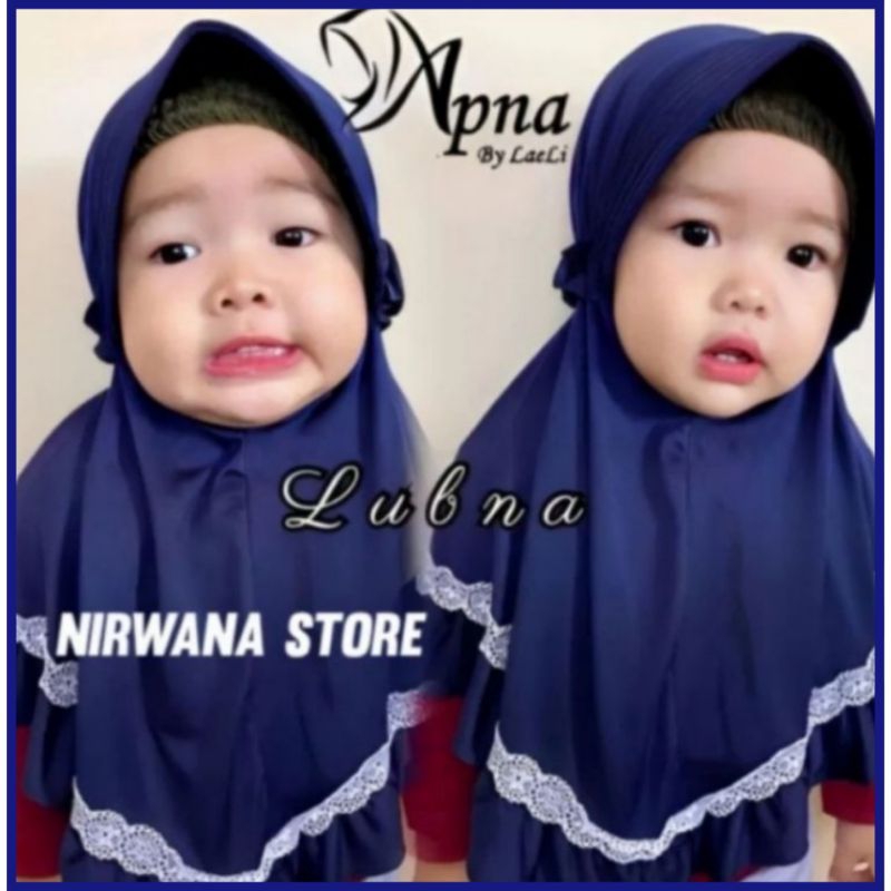 kerudung bayi 0 6 12 sampai 1 tahun jilbab lubna bayi Anak perempuan