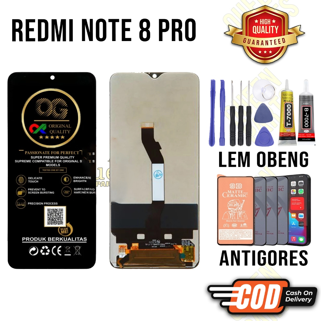 Lcd REDMI NOTE 8 PRO Original OEM Quality Lcd Touchscreen fullset