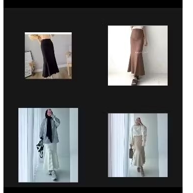 Terbaru ROK span knit model duyung