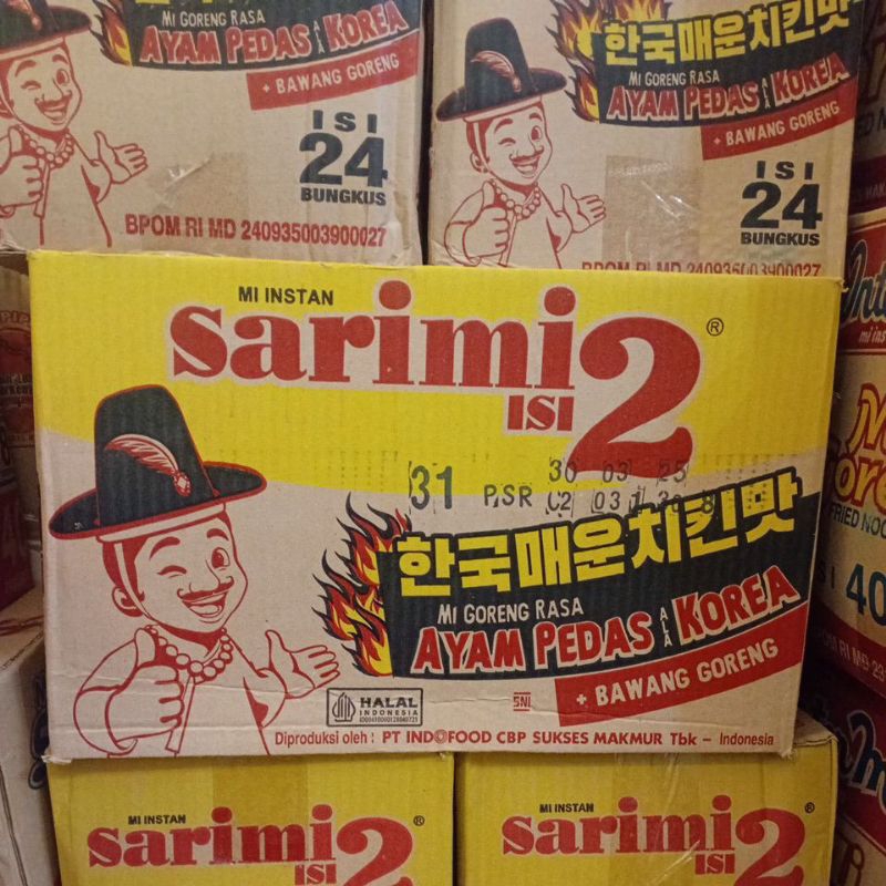 

[1 Dus isi 24 Bungkus] SARIMI ISI 2 Rasa Ayam Pedas Korea