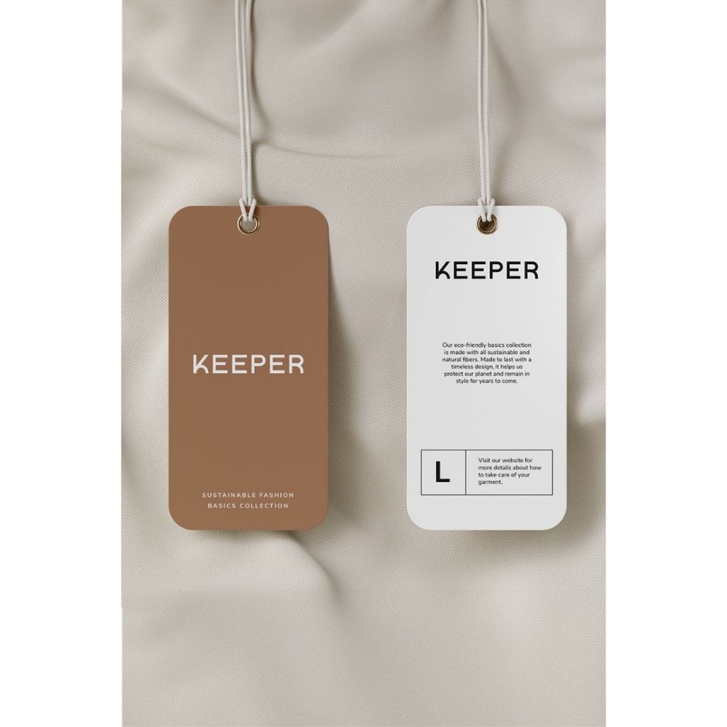 

Hangtag Tebal 700gsm (paket 1200pcs) Free design hangtag baju hang tag custom