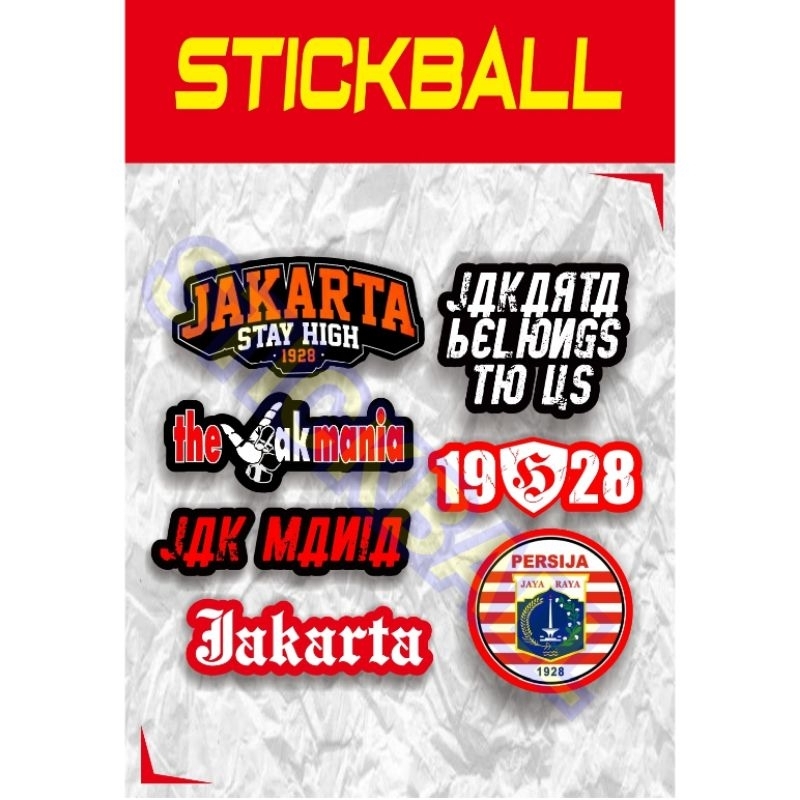

7 STIKER PERSIJA JAKARTA THEJAK 1928 (STICKBALL)