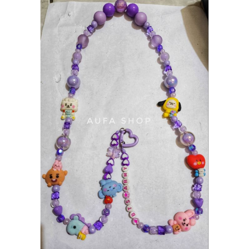 lanyard bts army bt21 phone strap gantungan hp