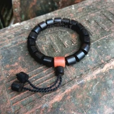 gelang kayu stigi hitam asli super