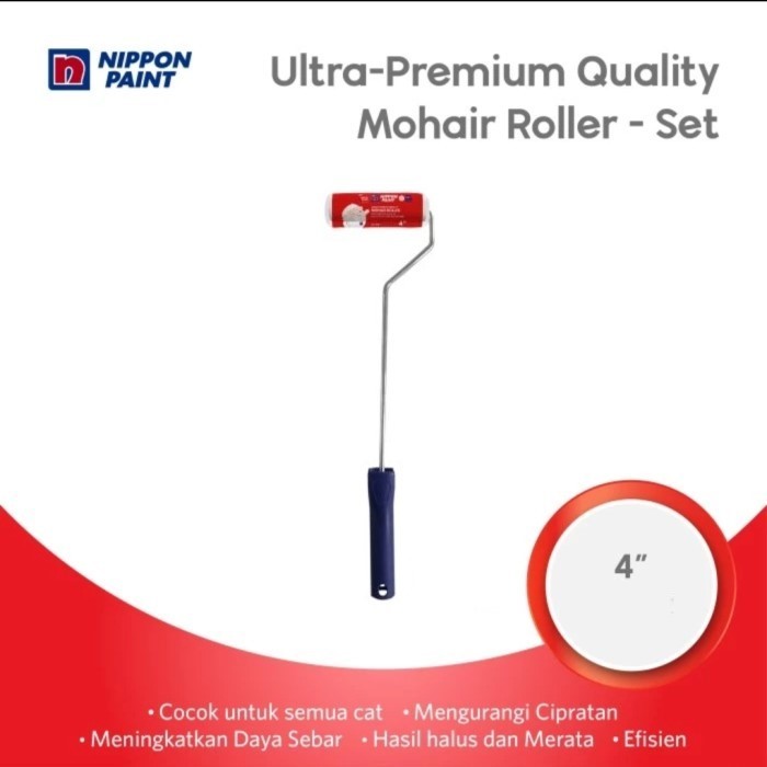 ROLL CAT KECIL/ROLL CAT EPOXY/ROLL CAT TEMBOK/ROLL CAT MINYAK 4 INCH (1 SET)