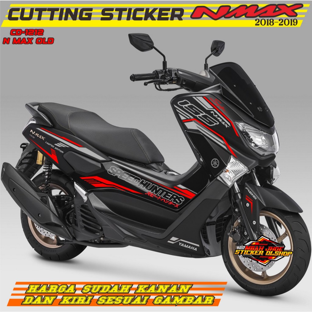 STRIPING MOTOR NMAX LAMA 2016 - 2019 STRIPING VARIASI CUTTING STICKER ELEGANT