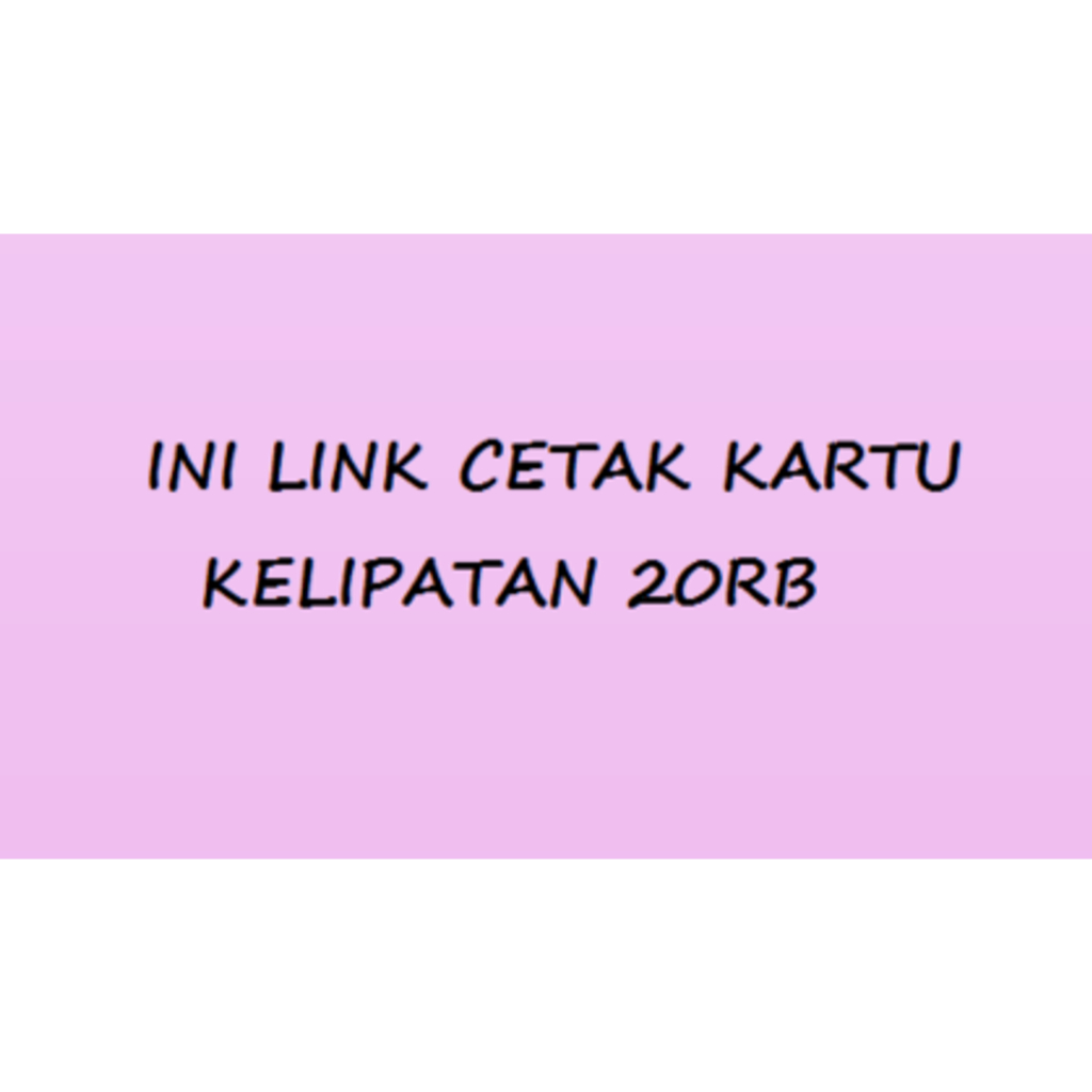

Etalase Cetakan Kartu 20 Ribu