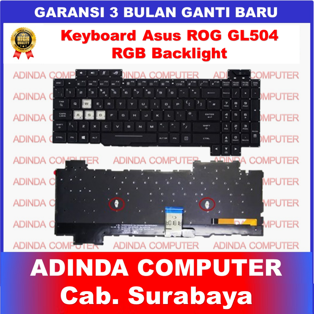 Keyboard ASUS ROG Strix GL504 GL504G GL504GM GL504V GL504GS GL504GV RGB Backlight