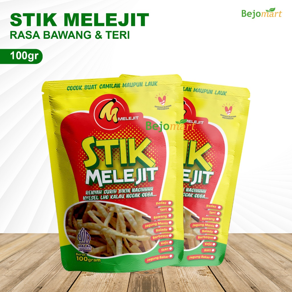 

Stik Bawang Ikan Teri 100gr Oleh Oleh Rembang