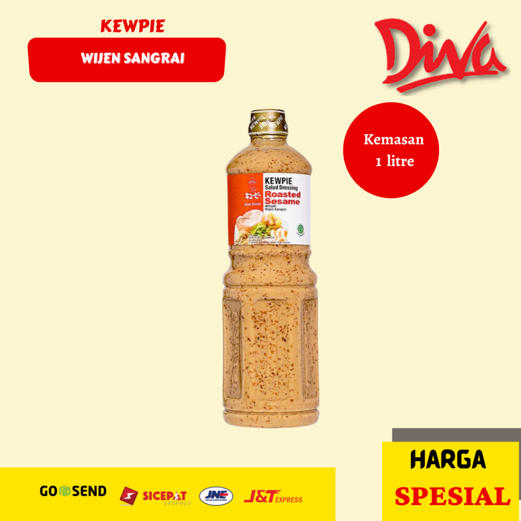

Kewpie Wijen Sangrai 1 Liter | Kewpie Wijen Dressing