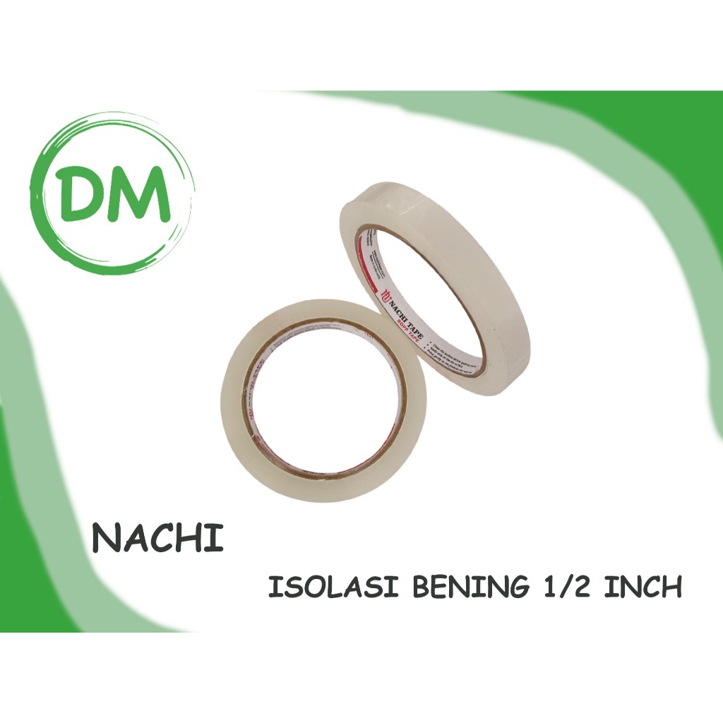 

ISOLASI NACHI CLEAR 1/2 X 72 SHRING PUTIH