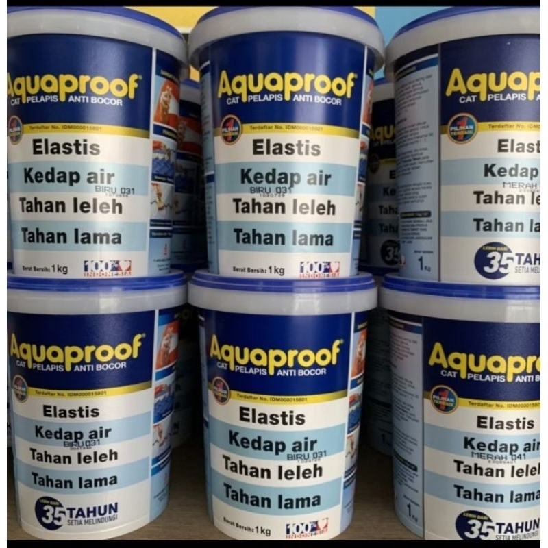 AQUAPROOF-CAT PELAPIS ANTI BOCOR-CAT WATERPROOF INTERIOR EKSTERIOR-AQUA PROOF 1KG