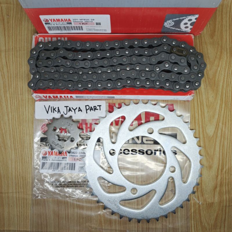 GEAR SET 1DY GIR SET RANTE RODA YAMAHA JUPITER Z1 JUPITER Z 1 ORIGINAL YGP