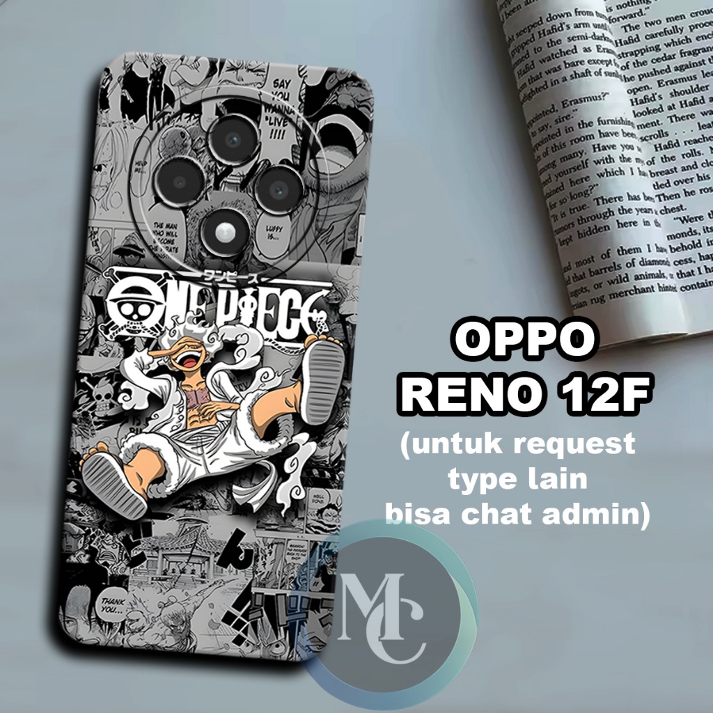 CC3/ Softcase karet lentur untuk OPPO Reno 12F/Motif karakter anime one piece/case OPPO Reno 12F /ke