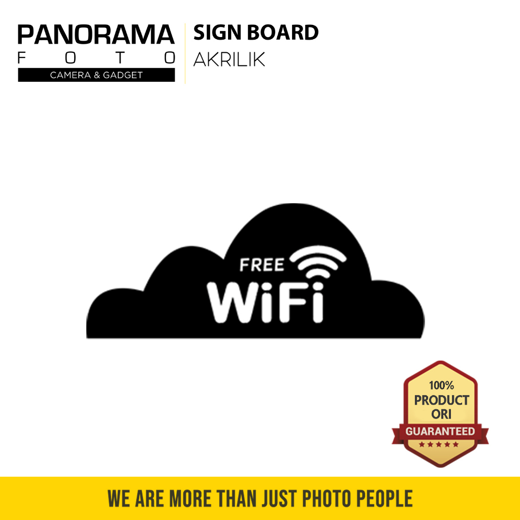 

Papan Free Wifi Sign Board Akrilik Custom Acrylic Tempel Signage Dinding