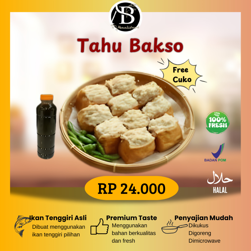 

Tahu Bakso Ikan Tenggiri Asli isi 8pcs Jogja