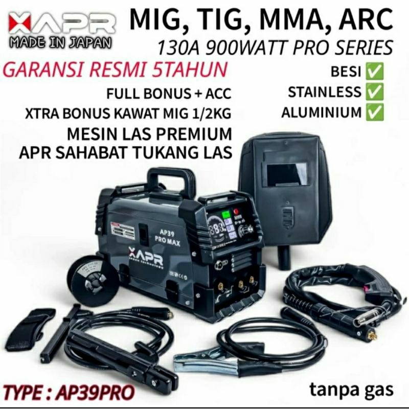 Original APR mesin las AP39PRO mig tig mma arc 130a 900watt