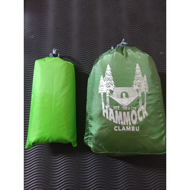 paket hammock klambu plus flyseet traptent pelindung tenda camping dan hammock