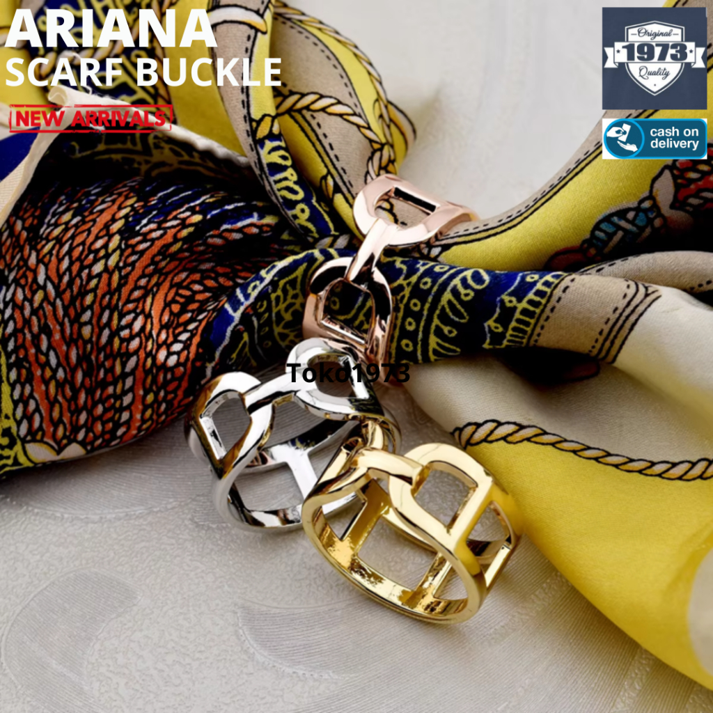 ARIANA scarf gesper scarf buckle scarf ring brooche gesper syal bros syal cincin syal