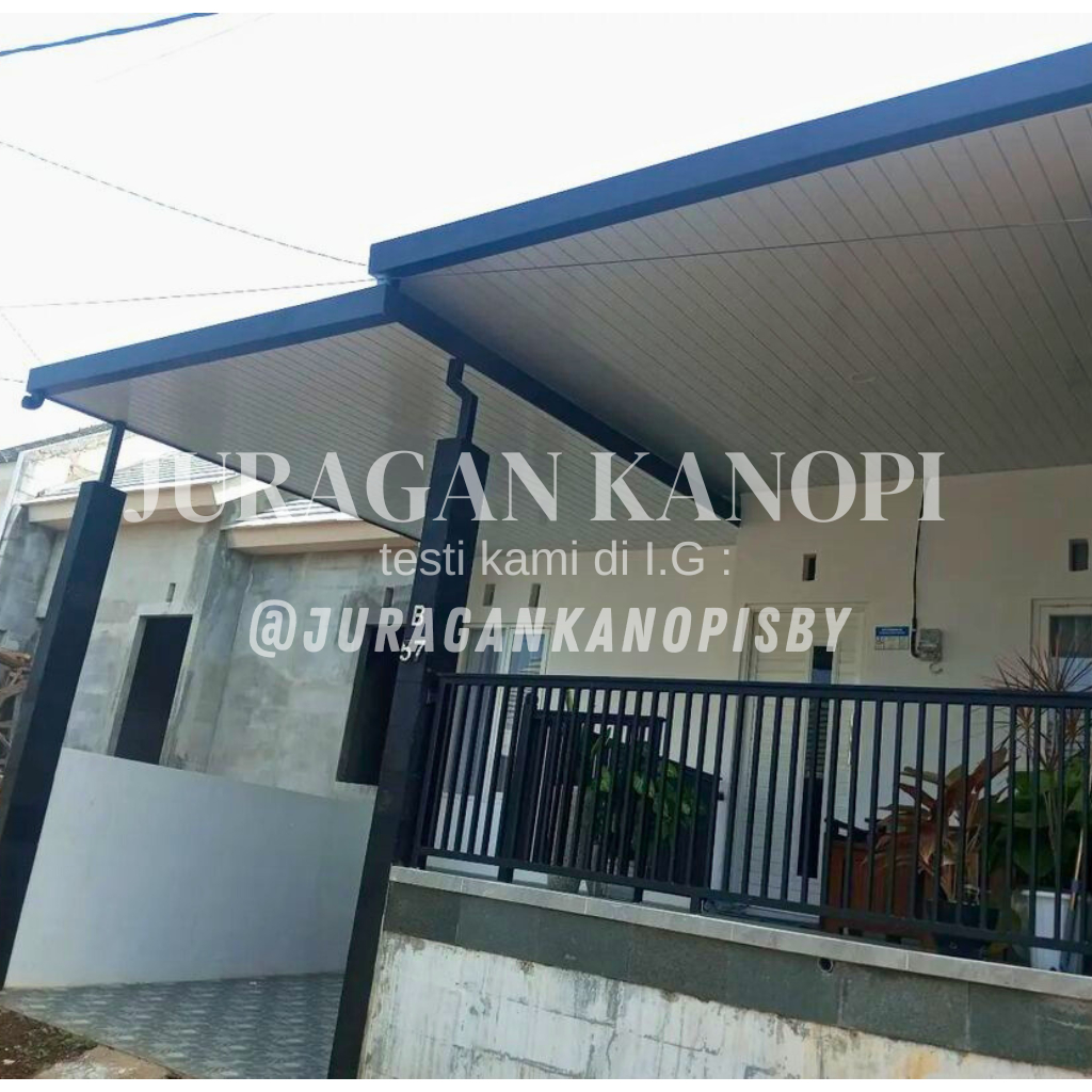 Kanopi plafon pvc + alderon double layer murah surabaya