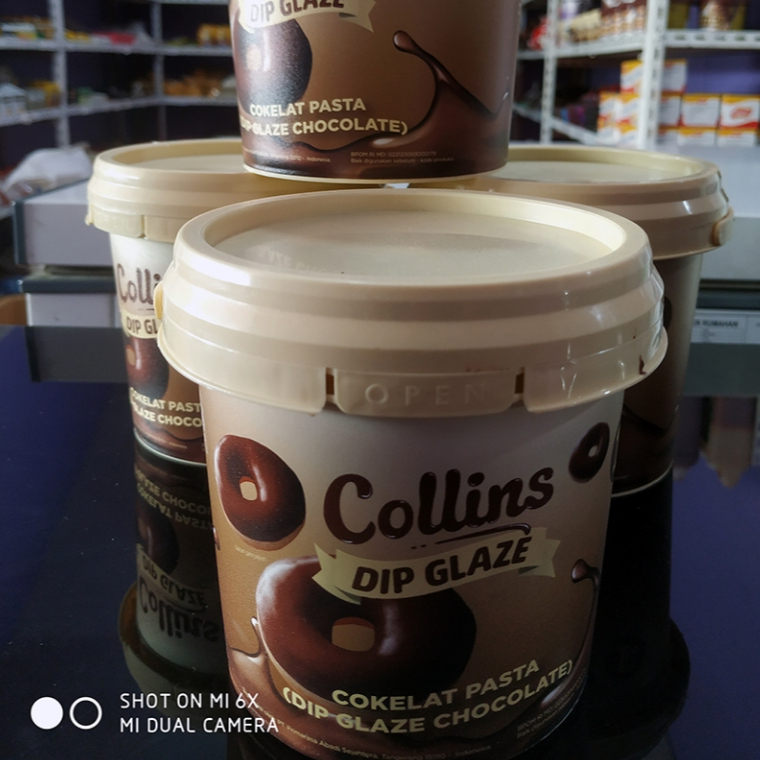

Collins Dip Glaze Coklat Topping Donut 1 Kg