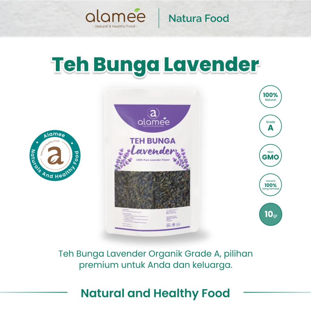 

ALAMEE Lavender Tea Teh Bunga Organik Kering Dried Flower 10gr Premium