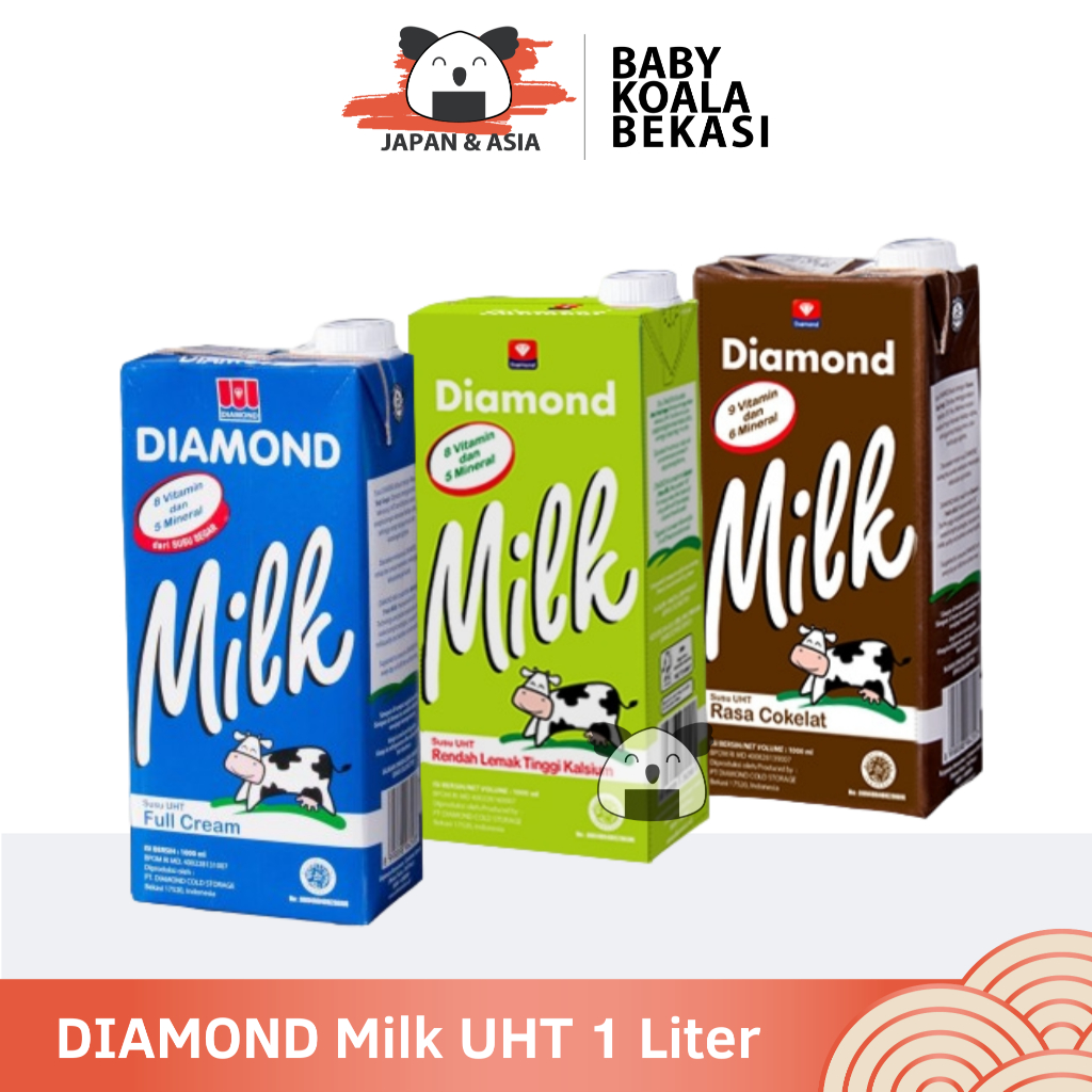 

Diamond Milk UHT Susu Full Cream 1 liter | Coklat Low Fat- Bekasi
