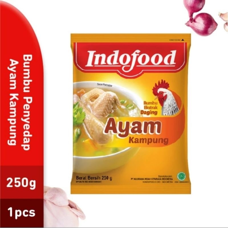 

Indofood Bumbu Ekstrak Daging Ayam Kampung 250 gr