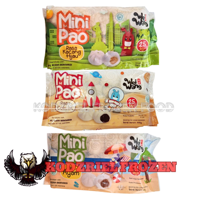 

WEIWANG MINIPAO Rasa Coklat/Ayam/Kacang Hijau Isi 25 440gr