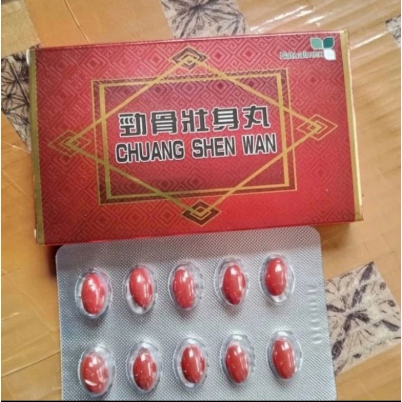 Chuang Shen WAN Obat cedera tulang dan nyeri 10 Capsules.